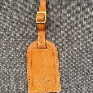 Louis Vuitton Natural Leather Luggage Tag